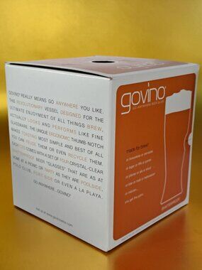 GOVINO Unbreakable Plastic Pint Beer Glasses, 16 oz, set of 4